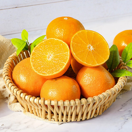 四川爱媛果冻橙新鲜时令水果现摘香甜手剥橙子8颗多规格