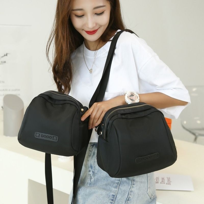 2024百搭单肩小包包女斜挎包女包帆布包新款时尚女士牛津布贝壳包