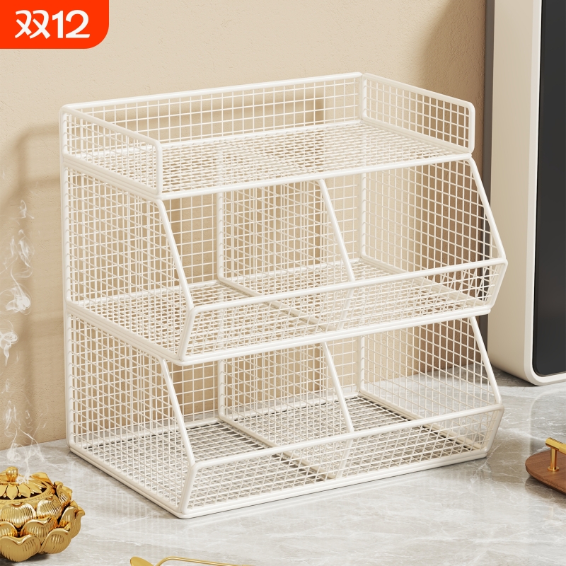 桌面置物架餐桌上多层台面零食架