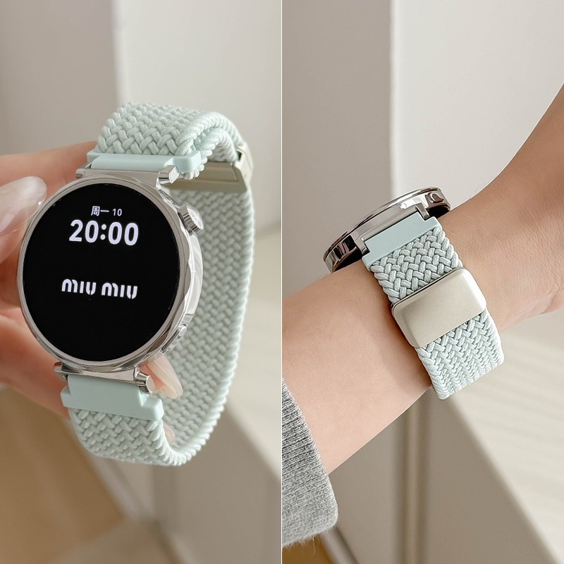 适用OPPO Watch X2 Mini磁吸扣尼龙编织表带孙颖莎同款手表带18mm