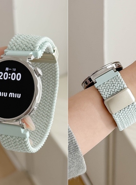 适用OPPO Watch X2 Mini磁吸扣尼龙编织表带孙颖莎同款手表带18mm