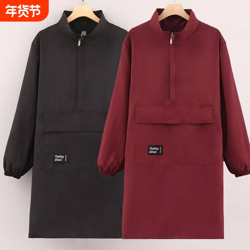 围裙厨房家用2025新款防水防油罩衣餐饮防泼水高级感时尚款工作服