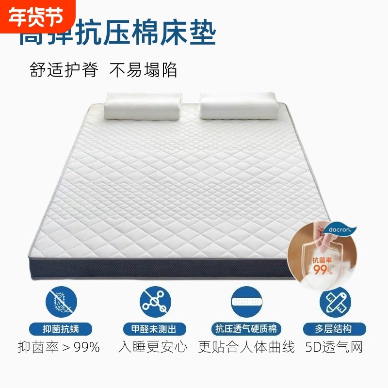床垫软垫单人薄垫褥子可折叠防潮压缩双人卧室真空慢回弹护脊家用