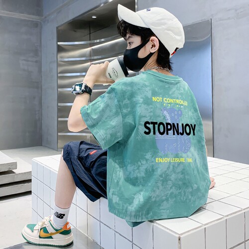 男童t恤夏装2025新款男孩中大童纯棉短袖夏季儿童夏款衣服时髦潮T