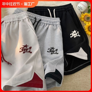 美式高街短裤男夏季潮牌vibe小众篮球运动五分裤宽松休闲沙滩裤子