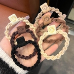 扎头发橡皮筋高马尾发绳2022年新款丸子头发圈女简约气质头绳头饰