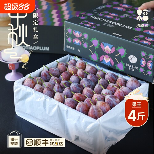 正宗新疆西梅中秋礼盒水果4斤