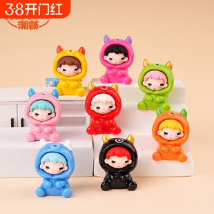 小摆件站姿萌粒小猫家居办公车载卡通创意桌面树脂工艺品摆件