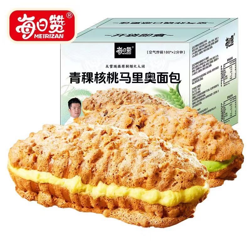 每日赞青稞核桃马里奥 425g/箱 芥末味