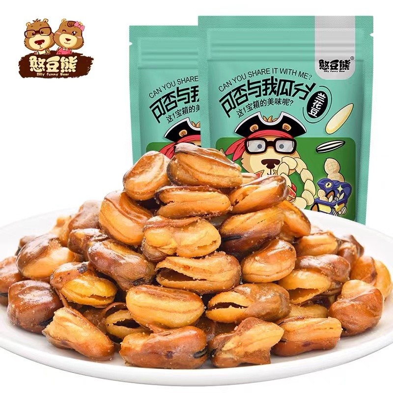 兰花豆/香辣味袋装500G香酥蚕豆炒货休闲零食下酒菜油炸牛肉味图片