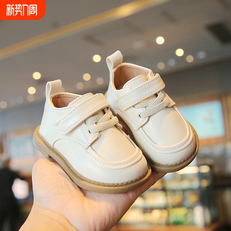 新款1-3岁男女宝宝学步鞋春秋软底婴儿鞋英伦男童小皮鞋单鞋透气