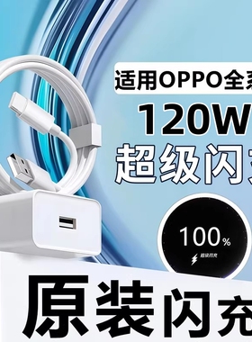 适用OPPO120W充电器Reno11/12/13/14pro超级闪充头原装K11/K12数据线RenoFindx5/6/7X8充电头套装type-c简宿