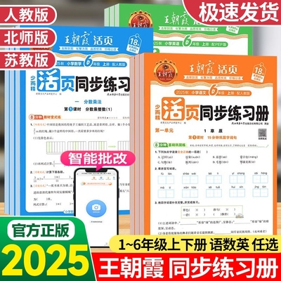 王朝霞活页同步练习册