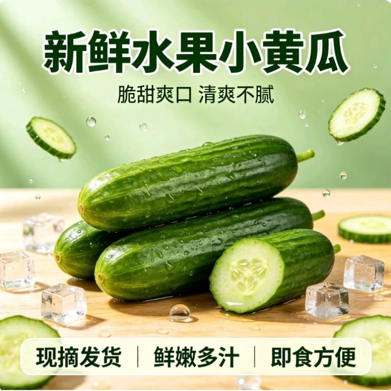 水果黄瓜装新鲜水果小黄瓜脆嫩生吃蔬菜包邮当季青瓜现摘即食脆甜