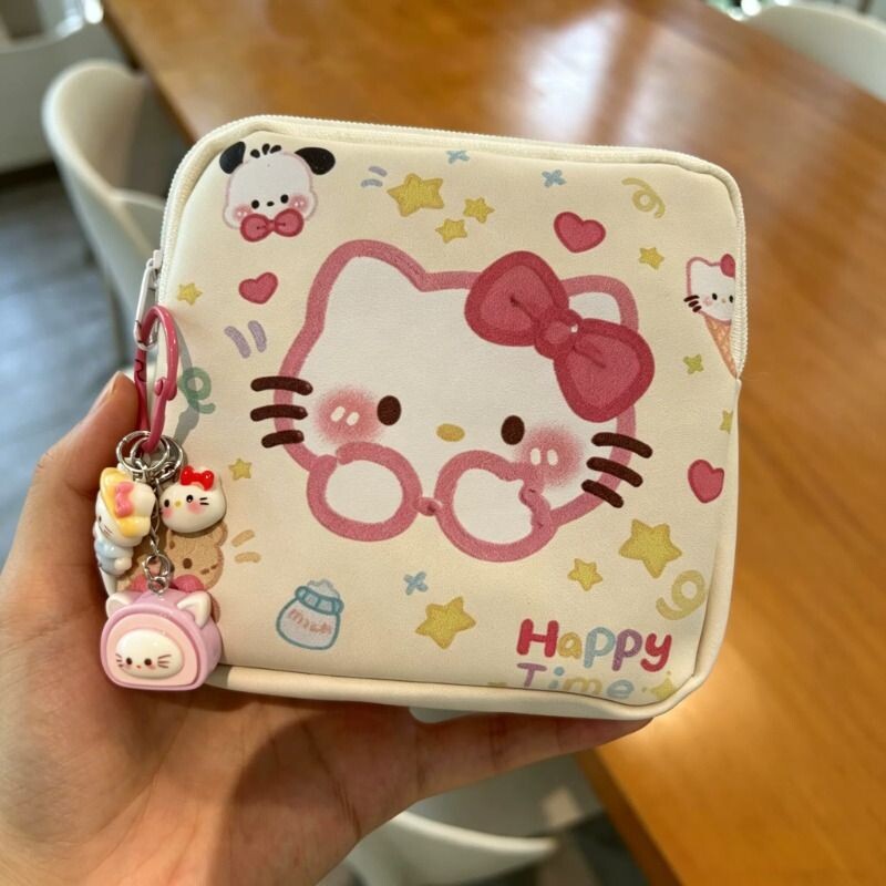 儿童零钱包卡通可爱收纳kitty迷你小包包女孩卫生巾包纸巾袋钥匙