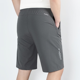弹力冰丝运动休闲大裤 短裤 衩子 透气直筒五分裤 2026新款 男夏季 薄款