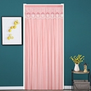 新款 双开蕾丝纱门帘透气双层防隐私家用免打孔隔断帘卧室防蚊虫