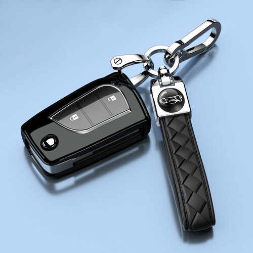 丰田折叠钥匙套威兰达奕泽荣放rav4包锋兰达汉兰达壳卡罗拉锐放扣