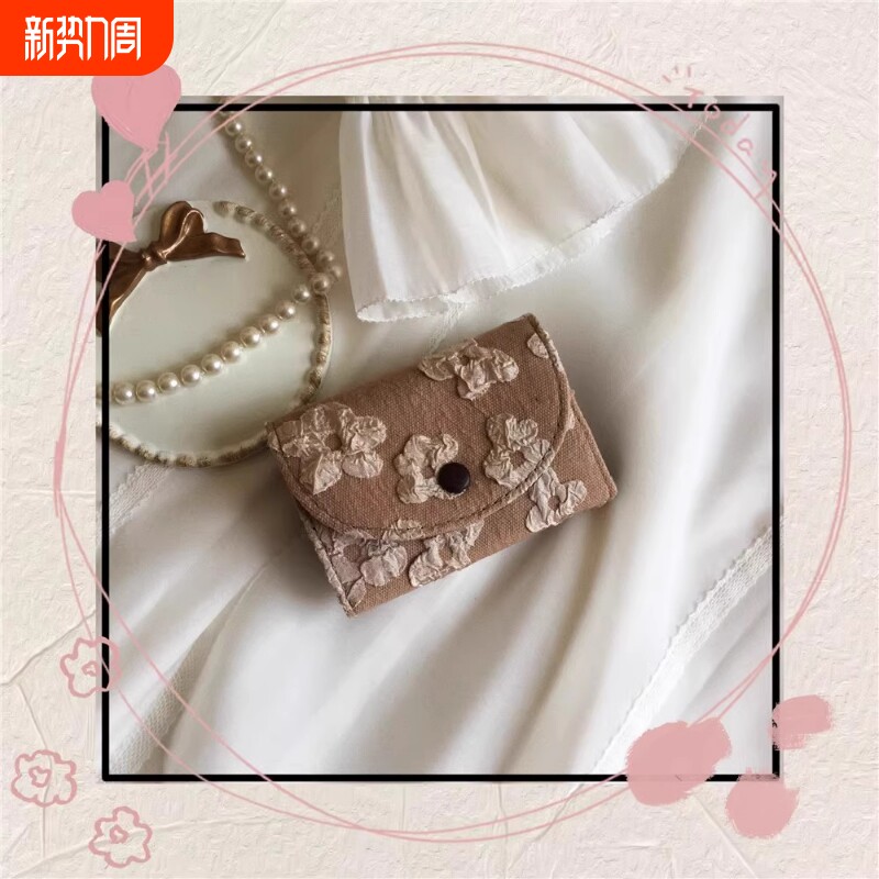 卡包女小巧超薄卡夹复古多卡位证件卡套卡片包2025新款帆布零钱包