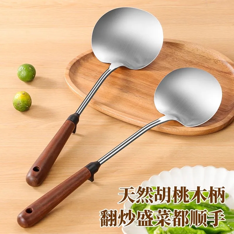 蘑菇铲不锈钢小锅铲家用炒勺铲不粘锅耐高温铁锅炒菜铲子厨具加长
