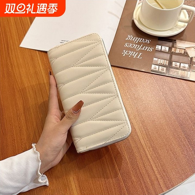 钱包女长款时尚洋气大容量皮夹手抓包女手拿包拉链手机包零钱包