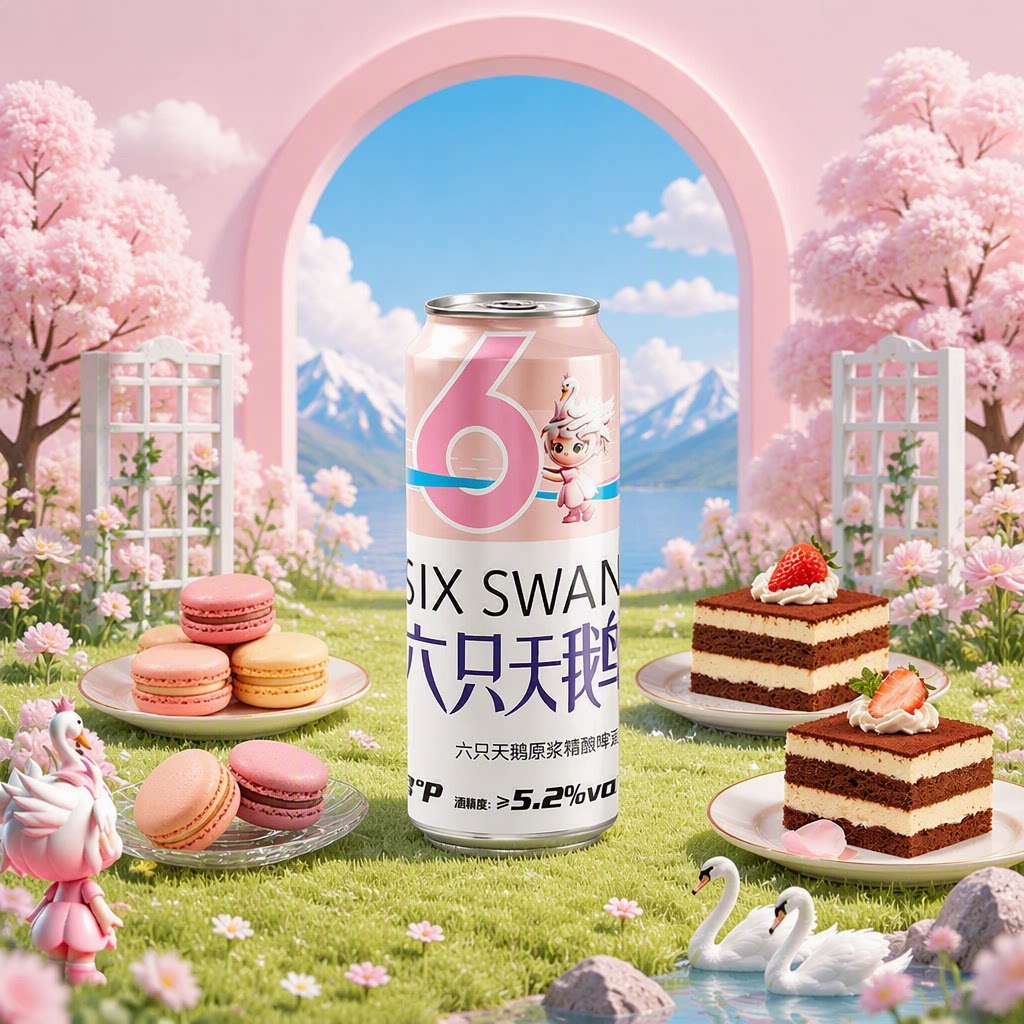 六只天鹅原浆精酿啤酒500ml*3罐图片
