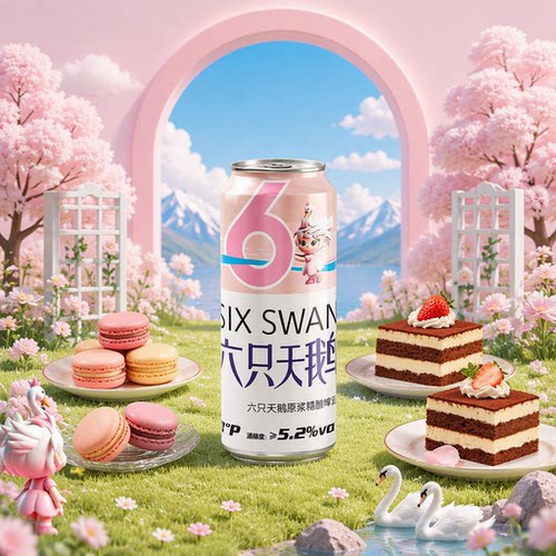 六只天鹅原浆精酿啤酒500ml*3罐