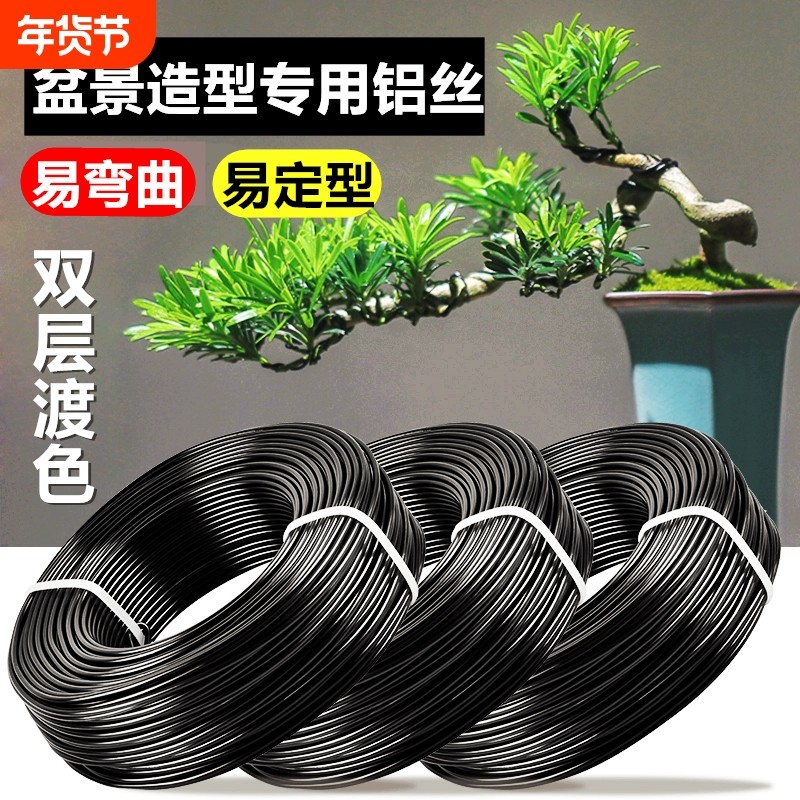 盆景造型专用铝丝园艺用品软铝线条手工具盘扎捆绑花卉定型固定,鲜花速递/花卉仿真/绿植园艺,其它园艺用品,淘宝优惠券,粉丝福利购,淘宝优惠卷