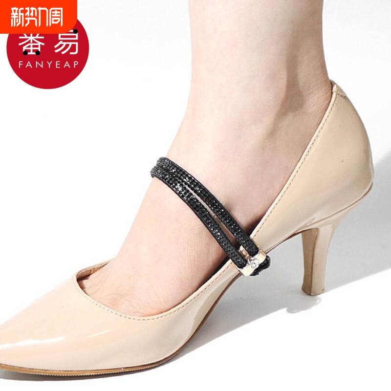束鞋带G1pl200-高跟鞋防掉鞋跟束鞋带女士单鞋凉鞋弹力固定绑