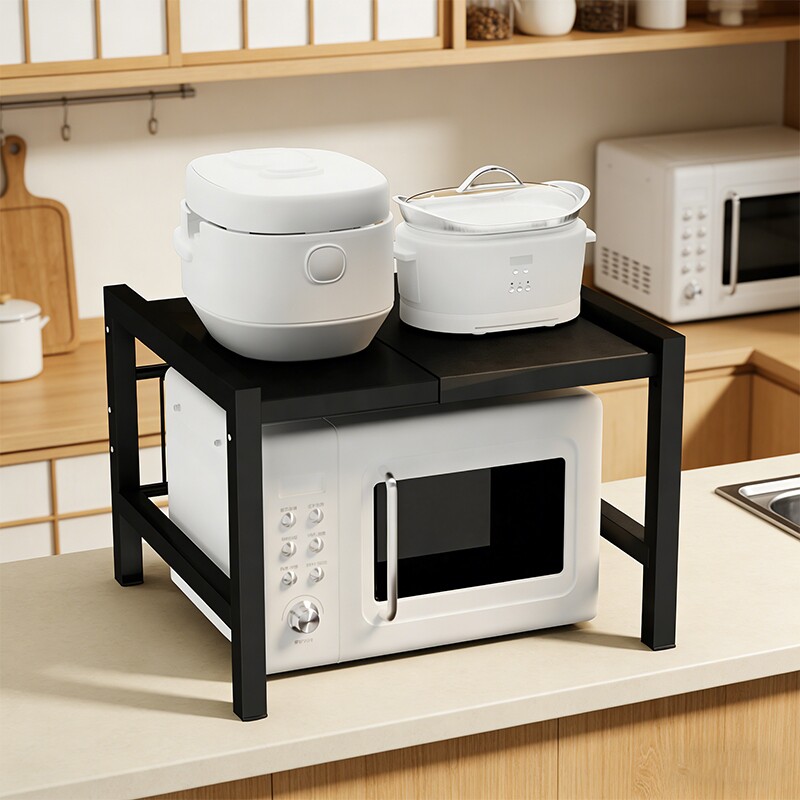 微波炉置物架厨房多功能多层烤箱架子家用电饭煲台面杂物收纳支架