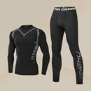 速干运动紧身衣套装 男跑步健身训练服篮球秋冬保暖内衣高弹打底裤