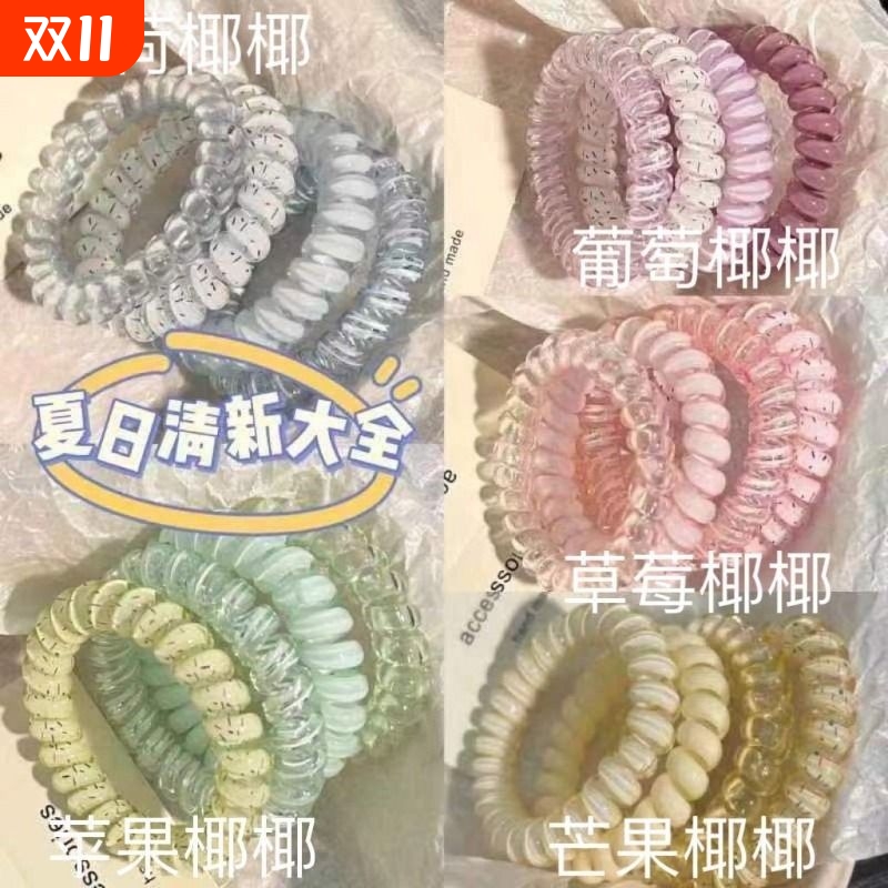 电话线发圈甜美清新发绳