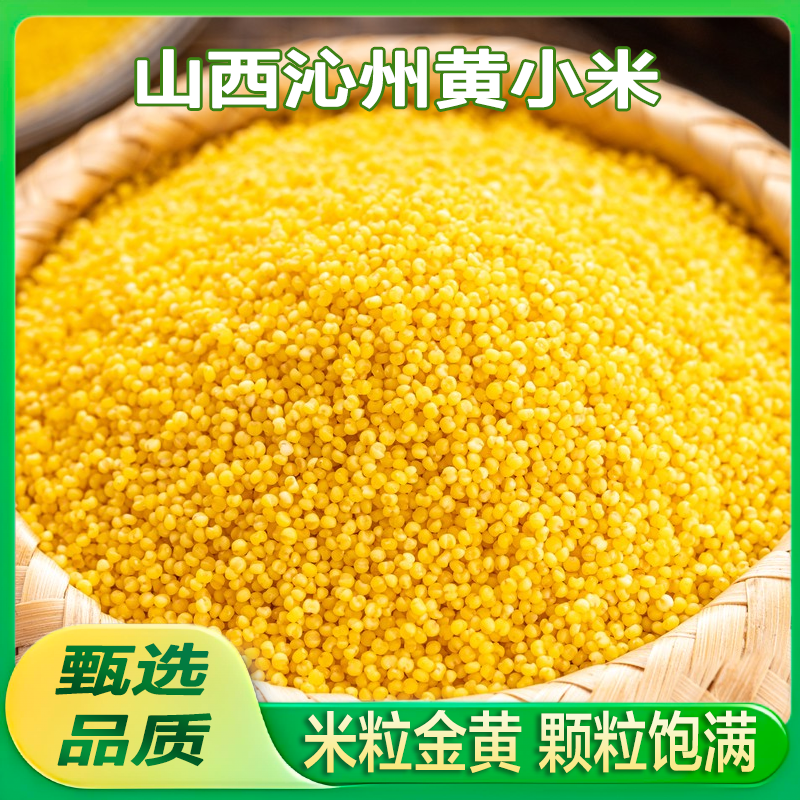 黄小米新米山西沁州小米农家种植新货粘糯杂粮金黄色小米粥米油