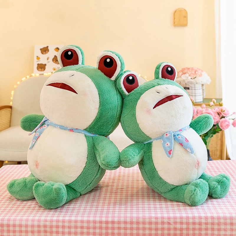 可爱柔软网红大号青蛙柔软毛绒玩具娃娃送儿童睡觉哄睡玩偶抱枕