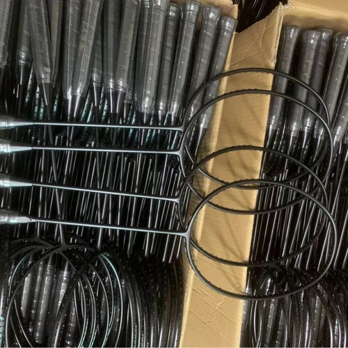羽毛球拍超轻单拍全碳素双发泡小黑拍耐打纯黑简约工厂直销清仓