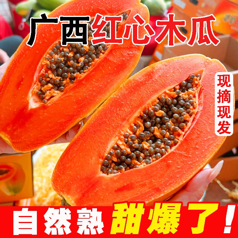 [补贴福利]正宗广西红心木瓜新鲜应季孕妇牛奶水果木瓜树上熟爆甜