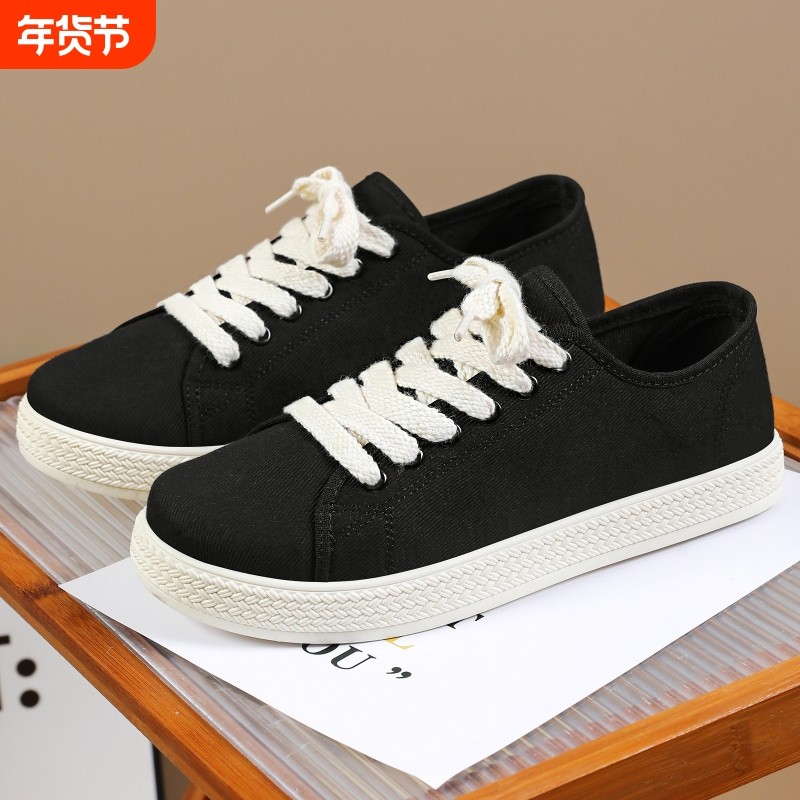 男鞋春季休闲鞋板鞋纯色简约帆布鞋轻便百搭工装鞋透气不臭脚单鞋