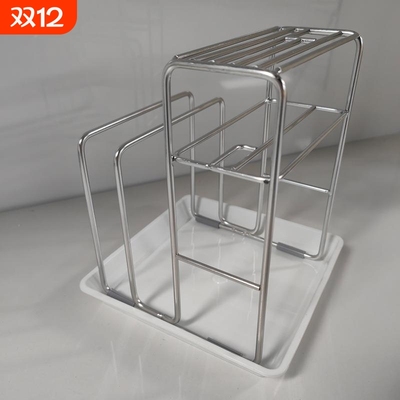 304不锈钢菜刀架 家用一体砧板收纳架多功能刀具置物架菜板放置架