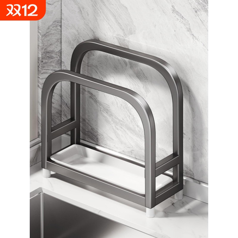 厨房菜板放置架不锈钢砧板置物架刀架案板锅盖架子收纳支架台面