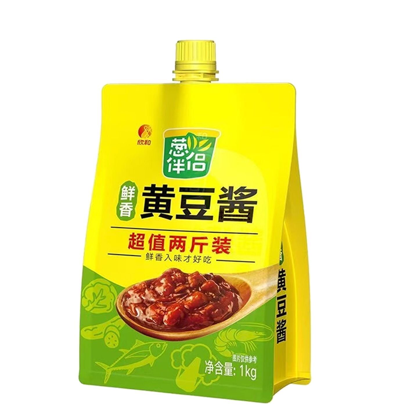 欣和葱伴侣鲜香黄豆酱家用加嘴装炸酱面下饭炒菜调味酱拌面黄豆酱图片