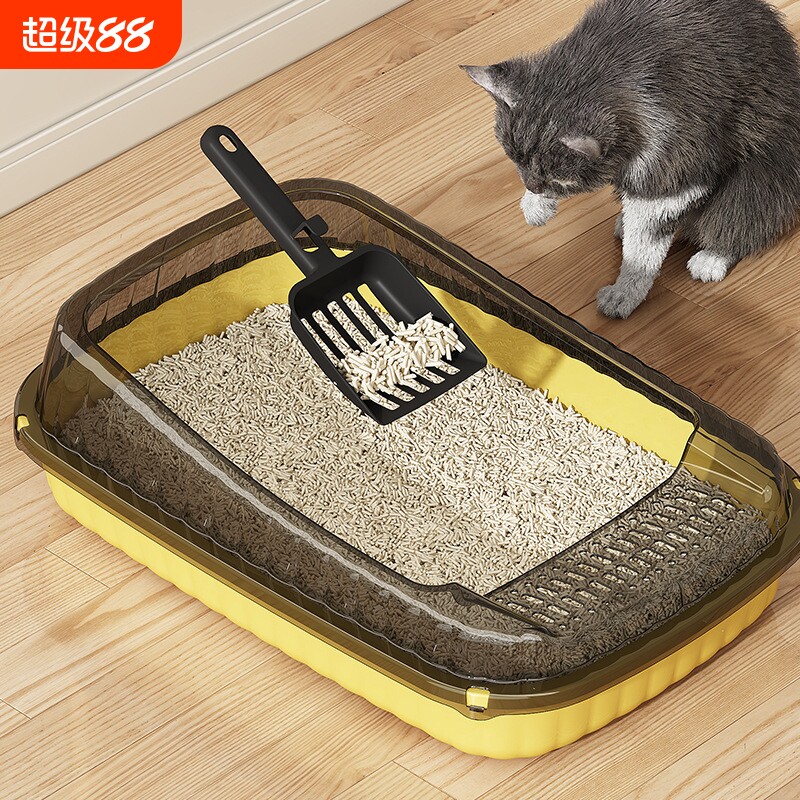 猫砂盆超大号防外溅特大号防臭图片
