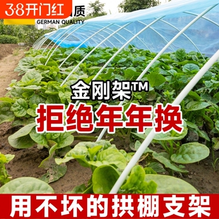 玻璃纤维小拱棚支架蔬菜棚菜园菜地大棚拱杆玻璃钢支撑杆棚架架子