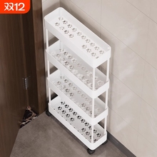 夹缝置物架门后小推车落地多层厨房窄墙卫生间冰箱收纳架桌面移动