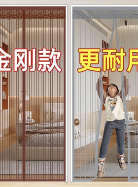 防蚊门帘魔术贴夏季磁性纱门窗家用隔断帘自吸蚊帐免打孔2025新款