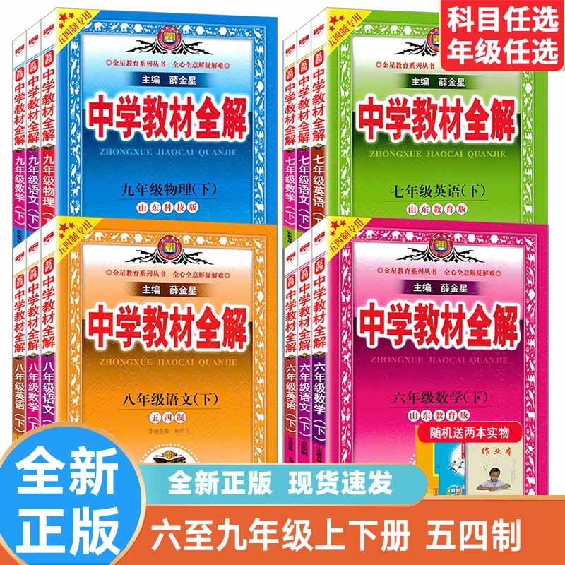 薛金星中学教材全解6789年级54制