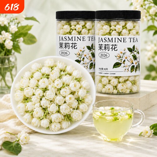 茉莉花苞可食用云南茉莉雪球无硫