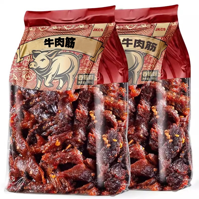 内蒙古风味特产牛肉筋草原风干新疆筋头巴脑即食减低肥边角料零食