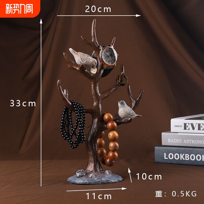 北欧手串架项链架挂佛珠文玩首饰架收纳家用摆件饰品展示架