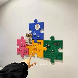 饰留言板照片墙 创意立体首饰毛毡板墙面家用装 小破烂大改造