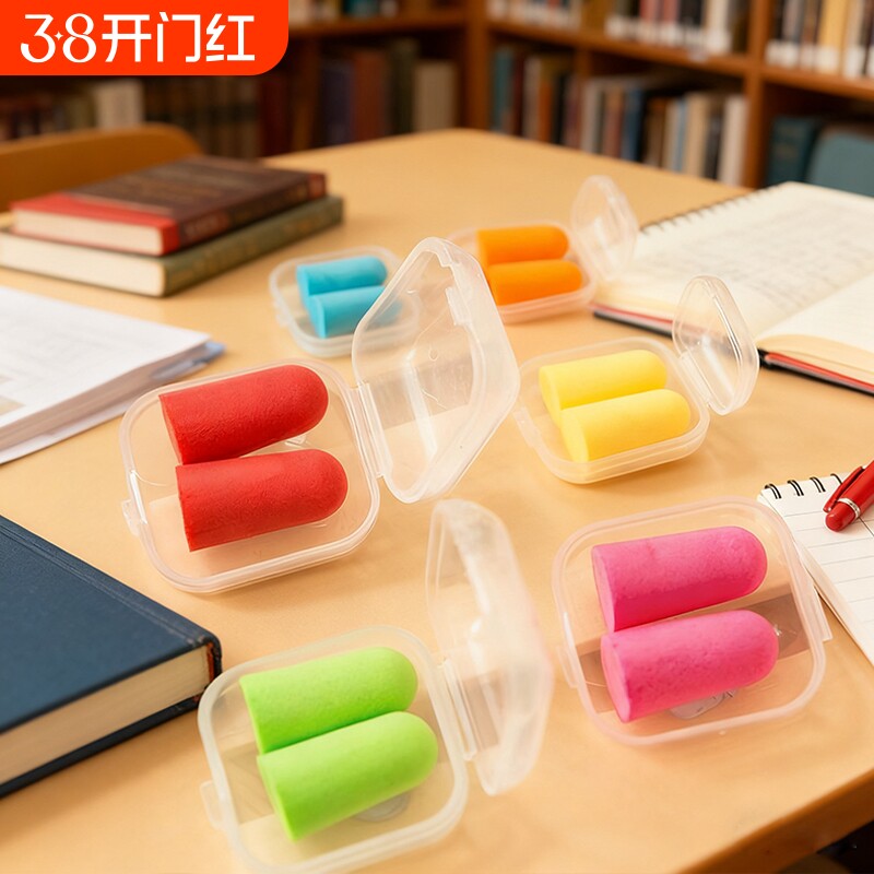 小盒专业睡觉防噪音耳塞隔音睡眠用男女消音静音降噪学习防打呼噜